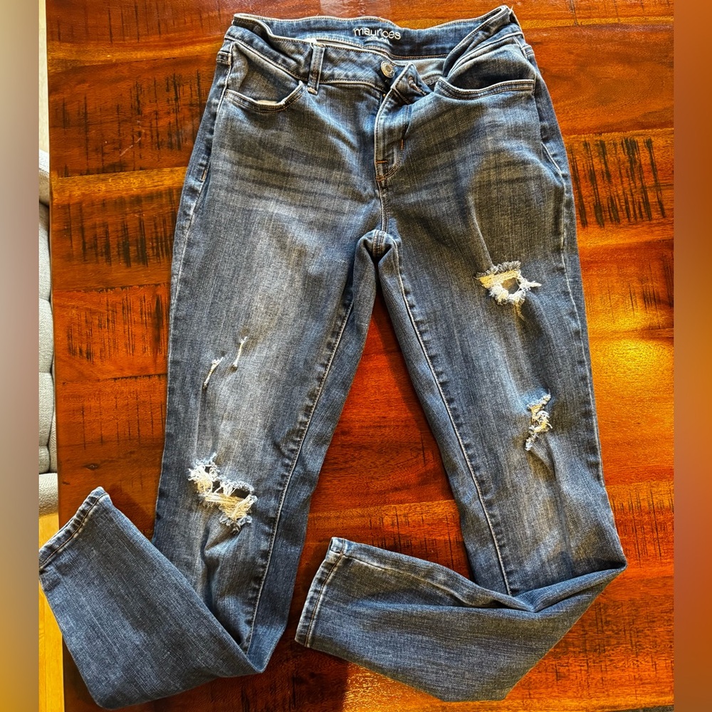 Maurices Distressed Skinny Jeans